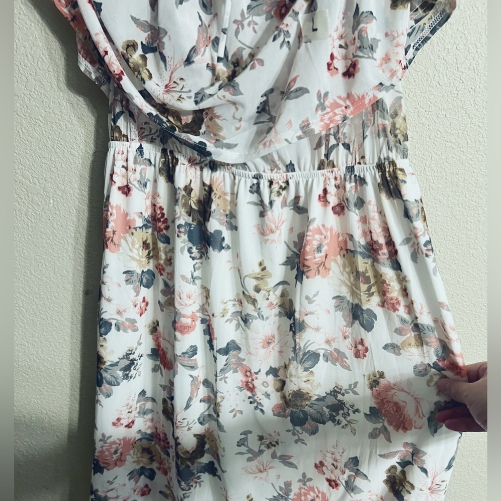 Maternity 3 way dress! Floral Off-Shoulder Maxi Dress - Picture 4 of 8
